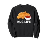 Hilarious Nug Life Chicken Nuggets Meme Funny Junk Food Felpa