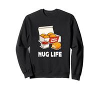 Hilarious Nug Life Chicken Nuggets Meme Funny Junk Food Felpa