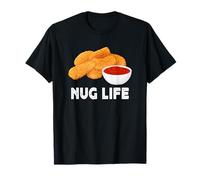 Hilarious Nug Life Chicken Nuggets Meme Funny Junk Food Maglietta