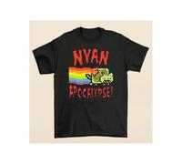 Hilarious Nyan Cat T-Shirt Highlighting Apocalypse Theme and Quirky Meme Culture KOMFORT & SICHERHEIT - Das Kinder-T-Shirt aus 100 % Baumwolle bietet höchsten Tragekomfort und Sicherheit für Ihre Kind