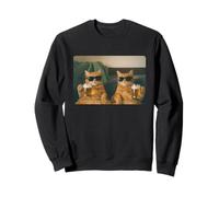 Hilarious Orange Cats Drinking Beer Meme Funny Cat Beer Meme Felpa