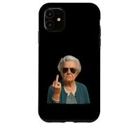 Hilarious Sarcastic Grandma Middle Finger Woman Retirement Custodia per iPhone 11