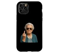 Hilarious Sarcastic Grandma Middle Finger Woman Retirement Custodia per iPhone 11 Pro