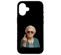 Hilarious Sarcastic Grandma Middle Finger Woman Retirement Custodia per iPhone 16