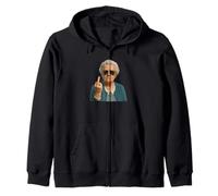 Hilarious Sarcastic Grandma Middle Finger Woman Retirement Felpa con Cappuccio