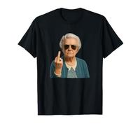 Hilarious Sarcastic Grandma Middle Finger Woman Retirement Maglietta