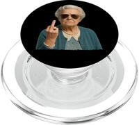 Hilarious Sarcastic Grandma Middle Finger Woman Retirement PopSockets PopGrip per MagSafe