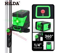 HILDA 2 linee livello Laser autolivellante raggi verdi Laser orizzontale e verticale Cross-Line Set 1