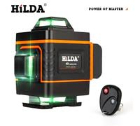 HILDA Livello laser 4D linea trasversale Livello laser verde autolivellante livello multiuso laser orizzonte misura verticale SET 4