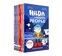 Hilda Netflix Original Series 6 Book Set Collection By Stephen Davies & Luke Pearson Inc Hilda And The Nowhere Space, The Great Parade, The Hidden People, The Time Worm