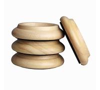 HilerPunk,4 Coppette Verticali Per Pianoforte,In Legno Massello,Per Mobili, Divani,Letti,Sedie E Ruote,Con Cuscinetti In Feltro Antiscivolo E Antirumore,Per Protezione Pavimenti In Legno Naturale