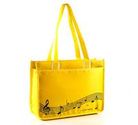 HilerPunk Borsa a tracolla musica,Musica Tote Borsa,Tessuto di nylon di alta qualità impermeabile donna borsa della spesa,Borsa da viaggio con cerniera ad alta nota,Musica Programma Tote Bag, Note