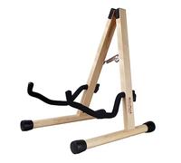 HilerPunk Supporto per chitarra acustica in legno, supporto per chitarra elettrica, regolabile per chitarra, basso, cellulare, banjo, mandolino, ukulele (legno massiccio naturale)