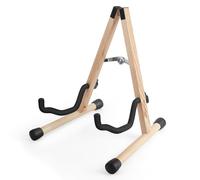 HilerPunk Supporto per chitarra, telaio ad A, pieghevole, facile da montare e portatile, per basso, ukulele, banjo, violoncello, mandolino, supporto solido, durevole (frassino)