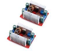 HiLetgo 2pcs 400W 15A DC Step up Boost Module Constant Current Power Supply Module 8.5-50V to 10-60V Adjustable Transformer Voltage Booster LED Drive Module