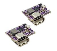 HiLetgo 2pcs 5V 3A Charging and Discharging Integrated Charing Module USB A and USB C/Type-C Dual Interfaces 5V to 4.2V 3A for Mobile Power Bank
