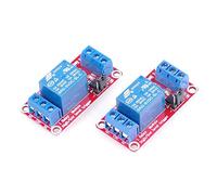 HiLetgo 2pcs 5V One Channel Relay Module Relay Switch With OPTO Isolation High Low Level Trigger