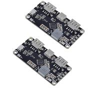 HiLetgo 2pcs IP5328P Dual USB Battery Fast Charge Module Bi-directional 18W Fast Charging 3.7V to 5V 9V 12V Step Up Power Bank Board QC3.0 FCP AFC MET SFCP Quick Charge Type-C