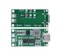 HiLetgo 2pcs Multi-Cell 2S 3S 4S USB-C To 8.4V 12.6V 16.8V (3S 1A) Step-Up Boost LiPo Polymer Li-Ion Charger Board 7.4V 11.1V 14.8V 18650 Lithium Battery Boost Module Type-C