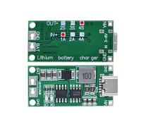 HiLetgo 2pcs Multi-Cell 2S 3S 4S USB-C To 8.4V 12.6V 16.8V (4S 1A) Step-Up Boost LiPo Polymer Li-Ion Charger Board 7.4V 11.1V 14.8V 18650 Lithium Battery Boost Module Type-C