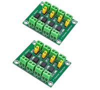HiLetgo 2pcs PC817 4 Channel Optocoupler Isolation Board 817 Voltage Isolation Module Voltage Converter Module 3.6-30V Photoelectric Isolated Module(2/4/8 Channel Optional)