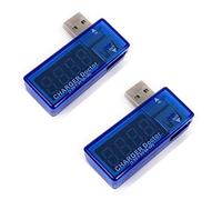 HiLetgo 2pcs USB Charging Current Voltage Tester Charge Doctor USB Voltmeter Ammeter Tester Meter Voltmeter Ammeter With LED Display