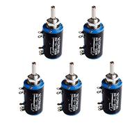 HiLetgo 5pcs WXD3-13-2W 10K Ohm Multi-Turn Wirewound Potentiometer 10K Ohm
