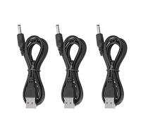 Hilitand 3Pcs Cavo di Alimentazione USB Wire Line DC 5V Jack Cavo di Ricarica 3.5x1.35mm Doppio Strato di Isolamento in PVC