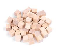 Hilitand Blocchi di Legno Naturali, 10mm/50Pcs, 20mm/20Pcs, 25mm/10Pcs (Opzionale), Cubetti di Legno Non Finito per Puzzle, Artigianato e Progetti Fai da Te