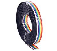 Hilitchi 4,9 m/5 m 10 filo colore dell' arcobaleno cavo a nastro piatto IDC Wire