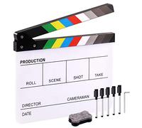 Hilitchi - Lavagna in plastica acrilica in ardesia, 25 x 30 cm, 10 x 12 cm, cancellabile a secco, con cancellino per lavagna e due penne personalizzate