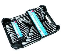 Hilka 16213203 Set chiavi combinate AF/metriche, set da 32 pezzi