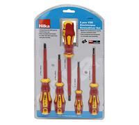 Hilka Tools 34459005 - Set di cacciaviti per elettricisti, 5 pezzi, colore: Rosso e Giallo