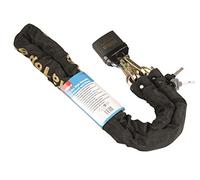 Hilka Tools 71150010 - Lucchetto ad alta sicurezza con catena, 1,5 m, colore: Nero