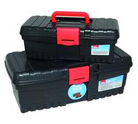 Hilka Tools HB1612 Hobby - Set di cassette degli attrezzi, 16+30,5 cm, colore: Nero
