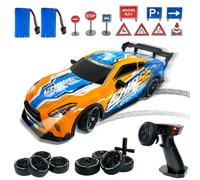 HILKKET RC Drift Car, Macchina Telecomandata Drift 1:14, 25km/h 4WD Veicolo ad Alta, RC Drifting Auto, Auto Telecomandata con Luce LED Giocattolo da Corsa Telecomandato (OB)