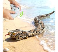 HILKKET Serpente telecomandato, serpente pitone RC da 64 cm per terra e in acqua a 5 km/h, giocattolo impermeabile per piscina