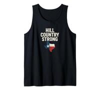 Hill Country Strong Texas - Maglietta con bandiera Canotta
