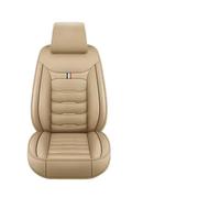 HILLAR Adatto Alla Maggior Parte Delle Auto SUV Auto Set Coprisedili Singolo Anteriore Diviso Panca Protettore Quattro Stagioni 1 Pezzo Coprisedili(Beige)