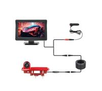 HILLAR Auto Retrocamera per Opel per Vivaro 2014 Telecamera per Retromarcia con Luce Freno E Visione Notturna E Schermo da 4,3 Pollici Retromarcia Telecamera(Desktopdisplaycamera)