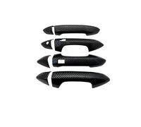 HILLAR Maniglie Porte Esterne Auto Per Geely Per Coolray Per Binyue Per PHEV SX11 Per Proton Per BelGee X50 2018-2024 Maniglia Esterna Porta Copertura Trim(Carbon Fiber Left Black)