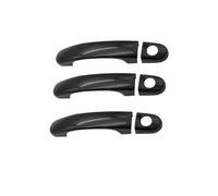 HILLAR Maniglie Porte Esterne Auto Per Per Caddy 2K 2005~2021 ABS Auto Porta Esterna Maniglia Della Copertura Protezione Antiruggine Adesivo(Gloss Black 3 Keyhole 3 Door)