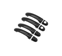 HILLAR Maniglie Porte Esterne Auto Per Per Caddy 2K 2005~2021 ABS Auto Porta Esterna Maniglia Della Copertura Protezione Antiruggine Adesivo(Gloss Black 2 Keyhole 4 Door)