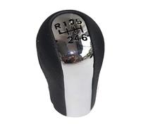 HILLAR Pomelli Leva Cambio per Auto per Toyota per Yaris per VITZ 1999-2005 Leva Cambio Manuale Pomello Cambio A 5/6 velocità Leva Dell'interruttore(6 Speed Chrome Black)