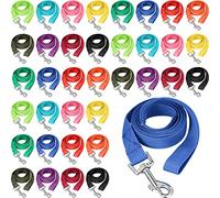 Hillban 36 guinzagli per cani, 1,5 m, multicolore, per addestramento cuccioli e animali domestici, in nylon per agilità, cortile, campeggio, gioco in cortile (12 colori)