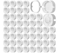 Hillban Set di 60 clip magnetiche per luci esterne Govee H706, clip di montaggio con clip per luci in lamiera di ferro, magnetiche, compatibili con estensione permanente per luci esterne Govee Pro