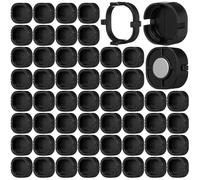 Hillban Set di 60 clip magnetiche per luci esterne Govee H706, clip di montaggio con clip per luci in lamiera di ferro, magnetiche, compatibili con estensione permanente per luci esterne Govee Pro