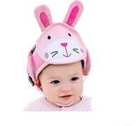 Hillento Casco di Sicurezza del Bambino, i Bambini Infantili anticollisione Cappuccio di Protezione della Testa, imbracature Regolabili Caschetto di Protezione Senza Cuscino Urti Testa, Coniglio