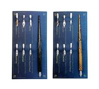 Hillento Kit penna da disegno per calligrafia manga in legno di marmo, penna professionale a tuffo comico, include 2 maniglie portapenne a fumetti, 12 pennini per disegnare schizzi, arte, nero e oro