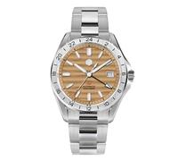 HILLEO San Martin 39mm Desert Texture Lusso Uomo Orologio NH34 GMT Automatico Meccanico Business Dress Orologi Da Polso, V 1, Bracciale
